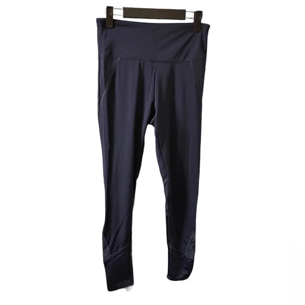 MARIKA NAVY BLUE FULL LENGTH MESH LEGGINGS